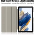 thumbnail image 6 of KOMI Slim case for Galaxy Tab A9（2023 Model: SM-X110/X115/X117） Smart flip Leather case 3-fold Stand Function Hard PC Back Cover for Galaxy Tab A9 8.7 inch, 6 of 9