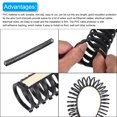 thumbnail image 4 of Unique Bargains 2pcs 20' Cable Raceway 30mm Cord Cover Hider Cable Management with Self Adhesive, Buckle & Scale, Black, 4 of 5