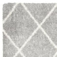 thumbnail image 4 of SAFAVIEH Parma Eglantine Geometric Shag Area Rug, Grey/Cream, 6'7" x 6'7" Square, 4 of 9