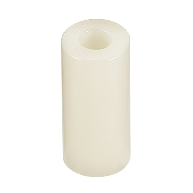 Unique Bargains 100 Pcs Entretoises Rondes en ABS 7mm x 3mm x 15mm Blanc