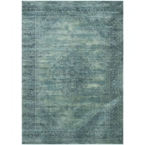 SAFAVIEH Vintage Kynaston Bordered Area Rug, Turquoise/Multi, 10' x 14'