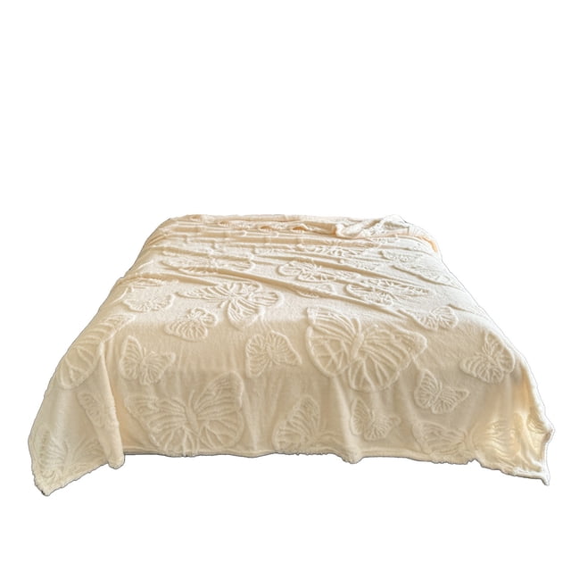 Couverture Jetée en Molleton 27,56 Po x 39,37 Po en Polyester Doux pour Canapé Lit Voyage Sieste
