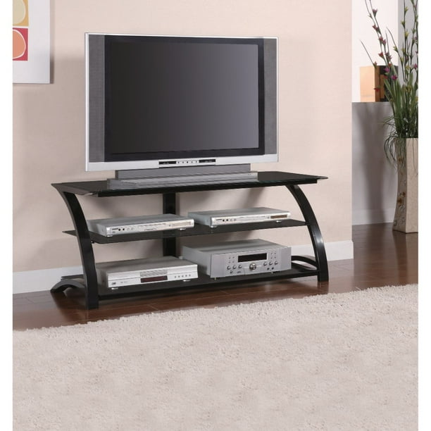 Stunning Black Tv console With Designer Legs