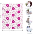 thumbnail image 4 of Pioneer Flower Floral Print Pattern Blanket,Comfortable Soft Flannel Throw Blanket,All Season,Warm Lightweight Blankets for Sofa Bed Couch Living Room Chair,30"x40", 4 of 4