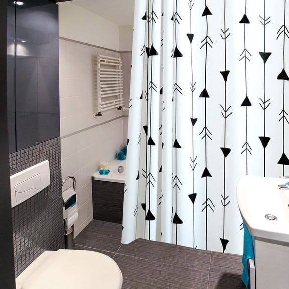 HONMEET Bathroom Shower Curtain Set in Assorted Colors, , Easy to Clean, for Home and Bathroom Use