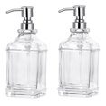 thumbnail image 1 of Glass Soap Dispenser with Rust Proof Stainless Steel Pump Refillable Hand Soap Dispenser Bathroom Soap Dispenser A, 1 of 5