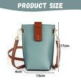 thumbnail image 2 of Mini Cell Phone Purse, Leather Small Crossbody Bags for Women, Lightweight Cute Purses-blue, 2 of 5