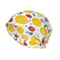 thumbnail image 2 of Fuzoiu Strawberry Lemon Print Winter Beanie Hat for Men & Women,Warm Knit Cap,Women Windproof Watch Hat,Knit Warm Unisex Beanie, 2 of 7