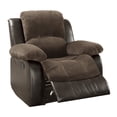 thumbnail image 5 of OakvillePark Tillinghast Microfiber Fabric Upholstered Reclining Chair, Chocolate, 5 of 11
