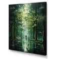 thumbnail image 2 of Designart "silence In Forest Of Emerald II" Landscape & Nature Canvas Print, 2 of 5