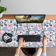 thumbnail image 4 of Long Mouse Pads for Desk,Pioneer Flower Floral Print Pattern Desk Mats on Top Of Desks, Desk Mouse Pad Extra Large with 3mm Non-Slip Base and Stitched Edge for Gaming,Office,Work,Home 47.3"x23.6", 4 of 6