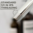thumbnail image 4 of JS Shower Arm and Flange, 8-In. Stainless Steel Shower Head Extension Arm, Chrome Finish, 4 of 9
