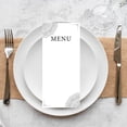 thumbnail image 3 of Koyal Wholesale Gray Elegant Ornate Printable Wedding Paper Menu Cards for DIY Printer, Pack of 52, 3 of 5