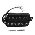 thumbnail image 2 of BELOVING Six String Humbucker Pickup High Performance Prewired Fanned Fret Guitar Parts Chrome 52mm, 2 of 10