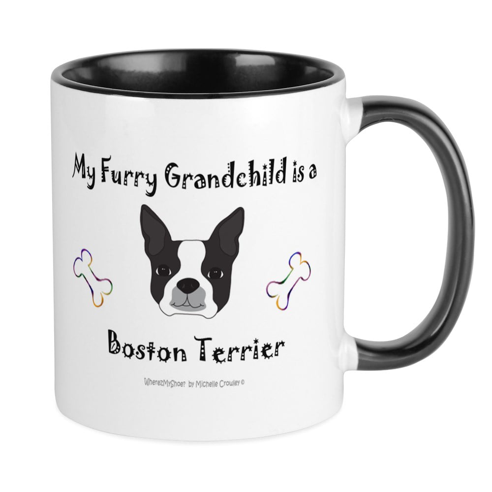 16-ounce Ceramic Coffee Mug I love my Boston Terrier-Black 
