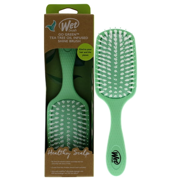 Aller Huile Verte Infusée Brillance Brush - Arbre à Thé par Wet Brush pour Unisexe - 1 Pc Cheveux Brush