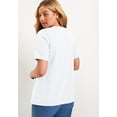 thumbnail image 4 of June + Vie Women's Plus Size Short-Sleeve Crewneck One + Only Tee, 4 of 6