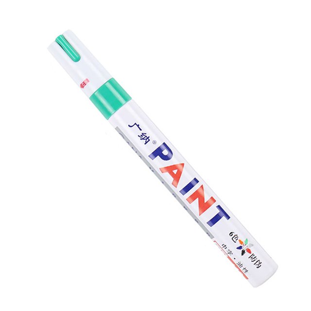 CAROOTU Colorful Paint Marker 12-Pack Water-based Paint Pen Soft Tip Brush Marker Pen for Writing Drawing