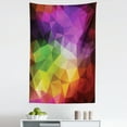 thumbnail image 1 of Colorful Tapestry, Colorful Geometric Shapes Triangular Polygons Creative Surreal Print, Fabric Wall Hanging Decor for Bedroom Living Room Dorm, 5 Sizes, Multicolor, by Ambesonne, 1 of 1