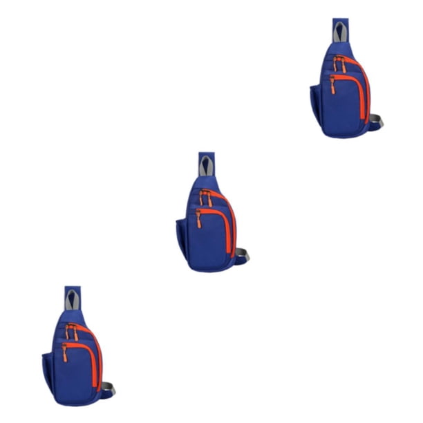 Minnieouse Bolsa de pecho ligera para hombres Versatilidad y elegante Bolsa de un solo hombro Bolsas de pecho para mujeres Hombres azul oscuro Type1 NO1