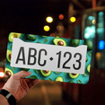 thumbnail image 4 of 1 Pcs Avocados License Plate Frame, License Plate Cover for Car Decorative Parts, Aluminum License Plate Bracket Holder Rust-Proof Weather-Proof for US Standard Car, 4 of 9