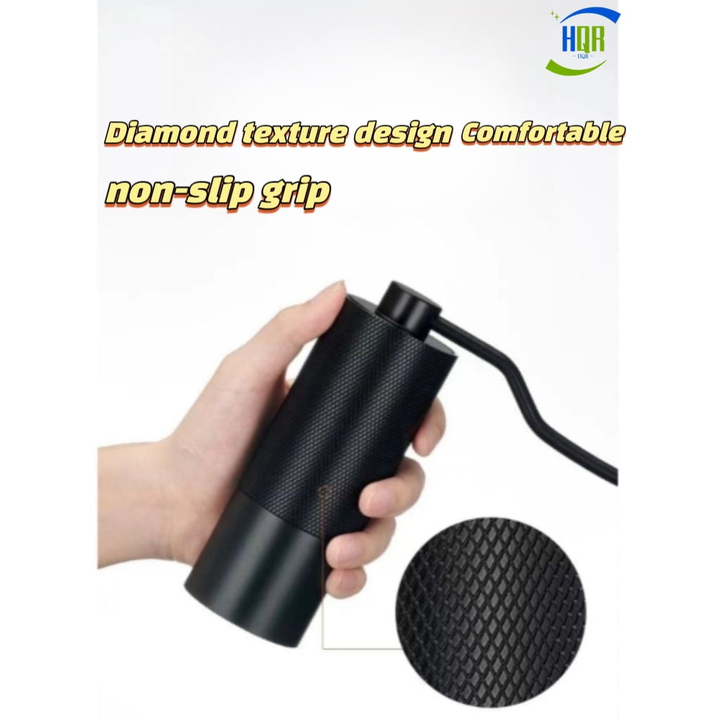 Hand Crank Coffee Grinder, CNC One-Piece Cutting Nickel Grinder, A Must-Have At Home, Great Gift