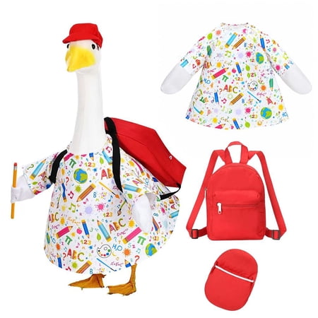 Porch Goose Outfits Back to School Porch Goose Outfits Yard Goose Statue Clothes for 23 Geese Clothes Patio Lawn Garden