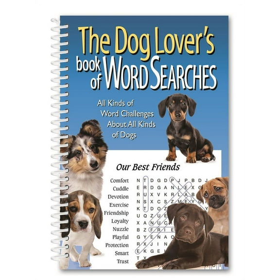 The Dog Lover's Book of Word Searches, (Spiral-Bound)