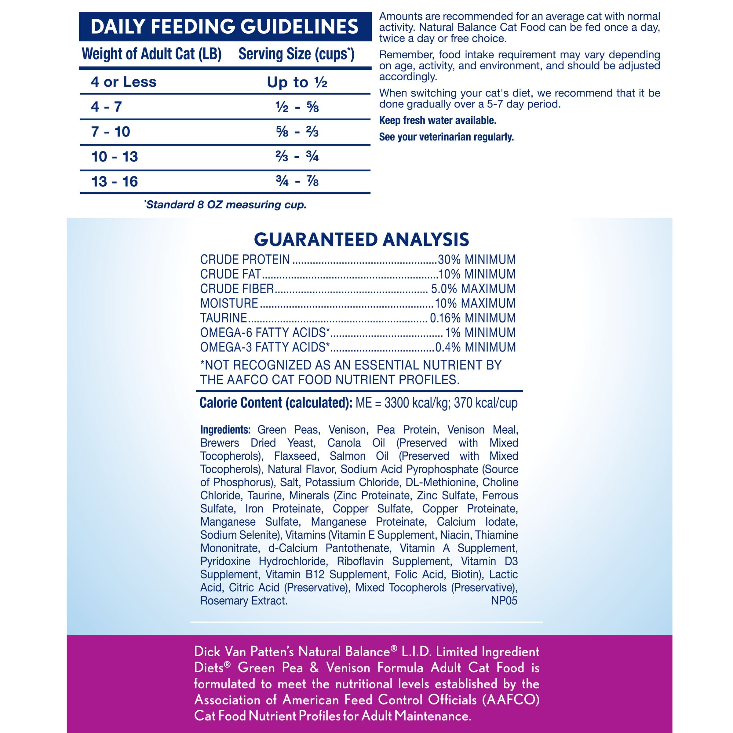natural balance green pea and venison