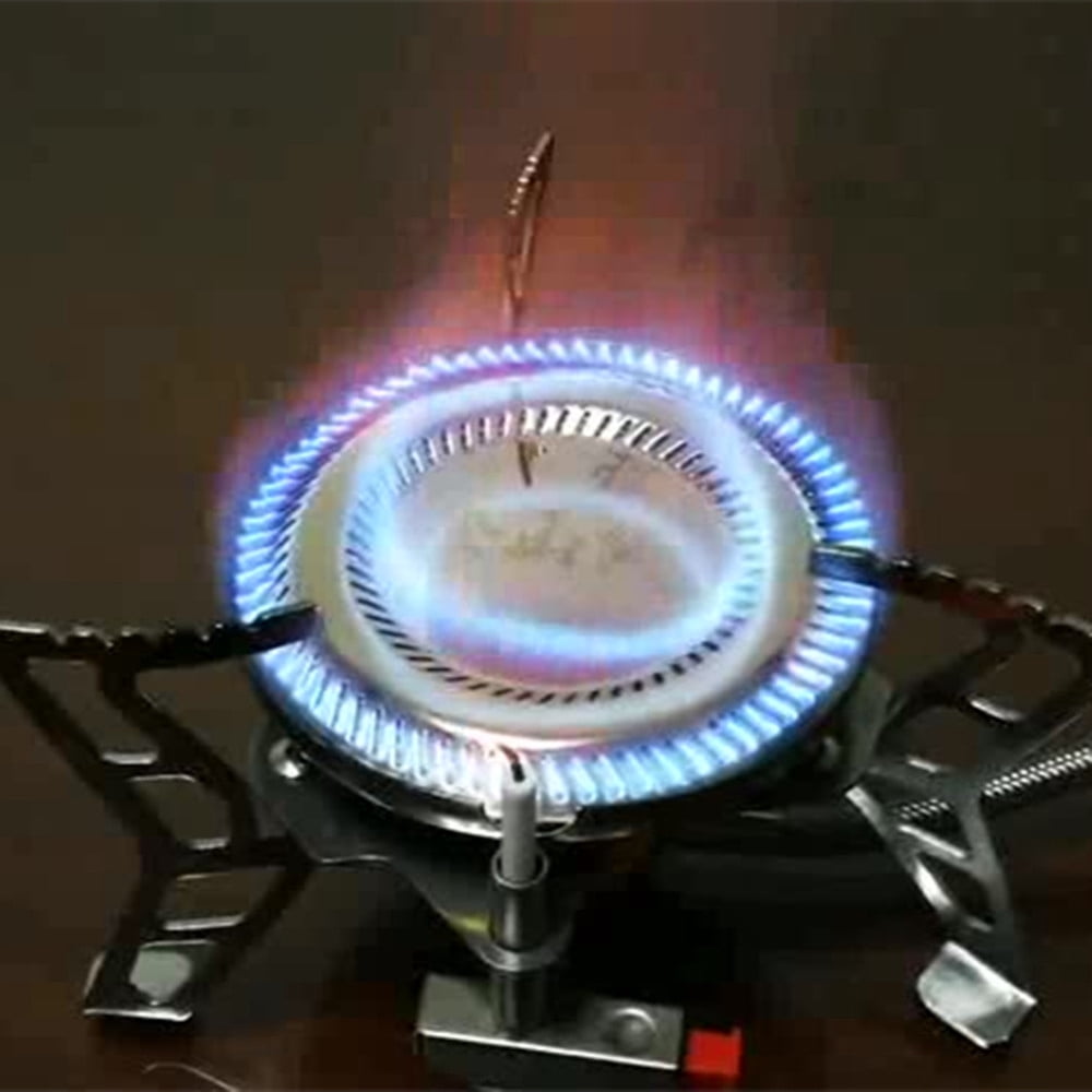 JIAHAOO Compact Foldable Gas Stove with Anti-Slip Teeth, Safe & Efficient Cooking Solution for Backpacking & Travel