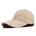 thumbnail image 4 of Women's Fashion Trucker Hat, Adjustable Breathable Mesh Baseball Cap, Ponytail Friendly Outdoor Sun Hat for Daily Casual Wear, Sports, and Travel Khaki, 4 of 4