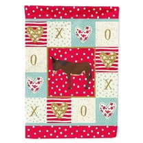 Caroline's Treasures CK5280CHF Zamorano-Leones Donkey Love Flag Canvas House Size, Large, multicolor