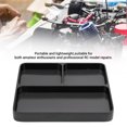 thumbnail image 4 of Plateau de Vis de Réparation RC, 3 Compartiments en Alliage d'Aluminium Rangement Séparé Look Élégant Support d'Outils de Fixation pour Voiture RC Avion Bateau, 4 of 7