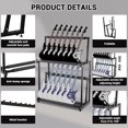 thumbnail image 3 of TROPOW Multi Guitar Stand – 14 Holder Folding Double-Layer Adjustable Display Rack, 3 of 6
