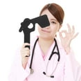 thumbnail image 4 of EeaseCA Eye Patch Eyesight Test Blinder Professional Blindfold Eye Occluder Black, 4 of 9