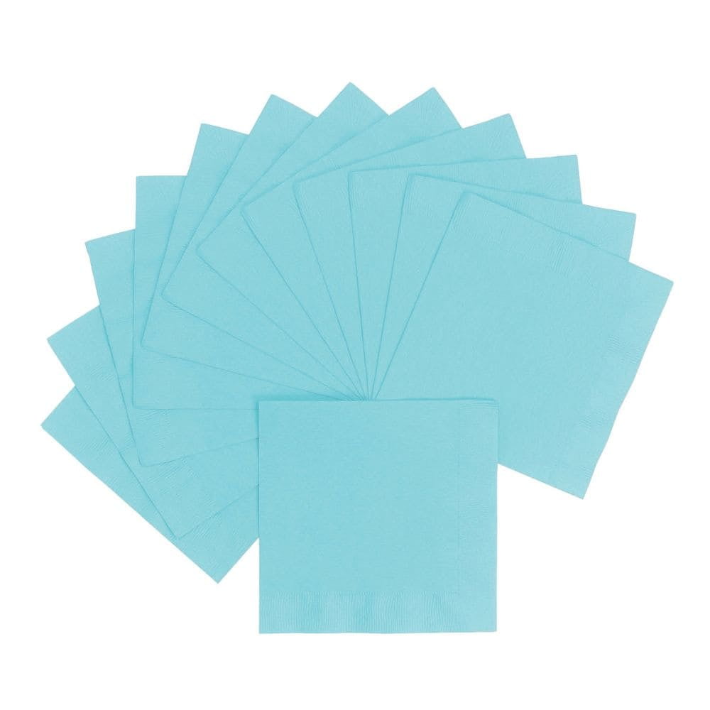 Light Blue 12 7/8" Paper Napkins (50 Pc) Party Supplies 50 Pieces
