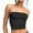 Black, variant on Timegard Tube Tops for Women Cropped Sleeveless Strapless Tops Comfy Skinny Solid Color Casual Tank Tops