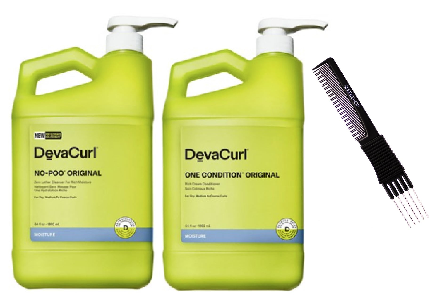 DevaCurl ORIGINAL NoPoo ZeroLather Cleanser Shampoo & One Condition Daily Cream Conditioner