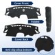 thumbnail image 4 of Cubierta del Tablero Unique Bargains para Mazda 3 Axela BM BN 2014-2018 Sin HUD Cubierta del Tablero Interior del Automóvil Antideslizante/Antipolvo de Poliéster Gris 1 set, 4 of 7