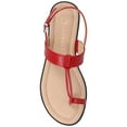 thumbnail image 5 of Journee Womens Gerra T-Strap Toe Ring Flat Sandals, 5 of 10