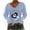 Blue, variant on Pntutb Womens Long Sleeve T Shirt,Ladies Casual Pullover Tops