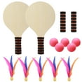 thumbnail image 1 of Beach Ball Paddle Set with Premium Plastic Material for Fun Outdoor Games Assorted Color, 1 of 8