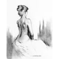 thumbnail image 2 of Orme, E. Anthony 12x14 White Modern Wood Framed Museum Art Print Titled - Soft Silhouette I, 2 of 4