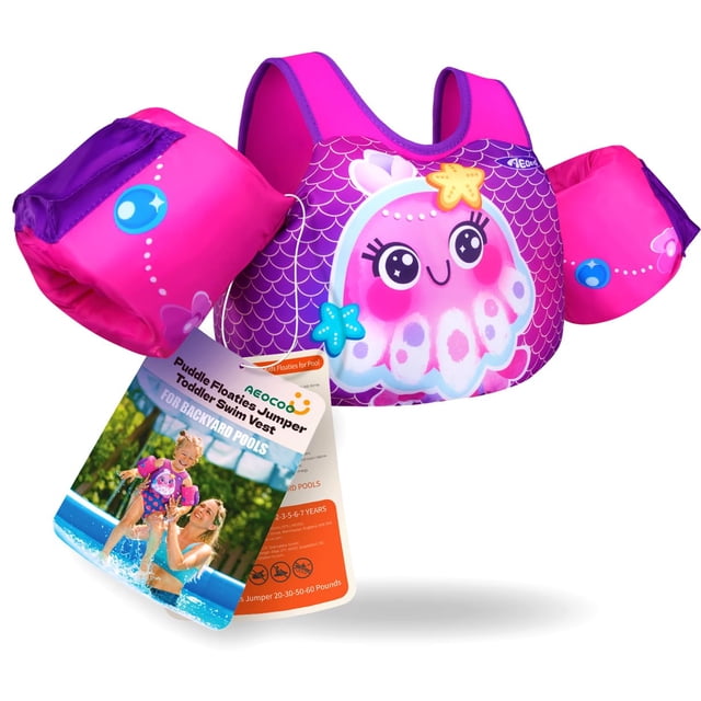 Chaleco de natación AEOCOO Puddle Float Jumper 9-14-23-27-32 kg 1-3-5-6-9 años