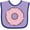 Lavender and Purple, variant on Inktastic Pink Donut with Sprinkles Boys or Girls Baby Bib
