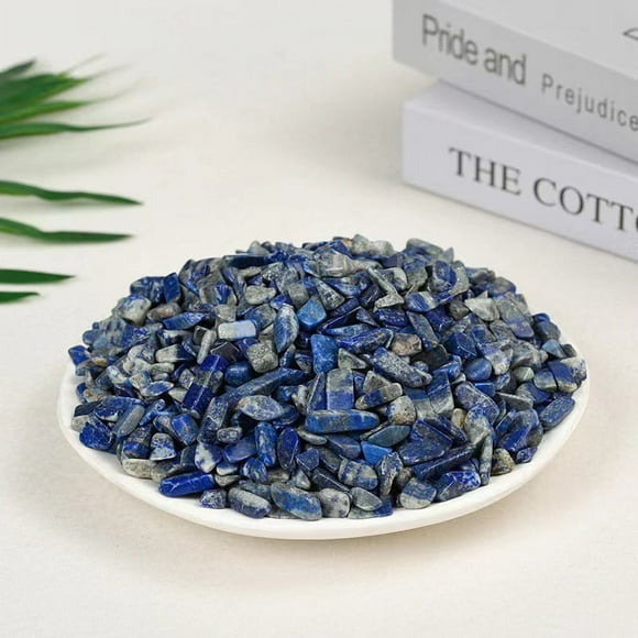 Sinkoo Polished Lapis Lazuli Stones Rocks Crystals 0.66 Lb/300g Natural Tumbled Stones Crystal Bulk for Healing Crystals & Fish Tank Rocks Gravel, Vase Filler, Plants Decor, Diy Crafts