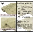 thumbnail image 4 of Home Weavers Hampton Crochet Bath Mat Cotton Tufted Bath Rug, Extra Soft and Absorbent Bath Rugs, Non-Slip Bath Carpet, Machine Wash Dry, bath rugs for Bathroom Floor, 10" x 22" Tank Cover, Green, 4 of 4
