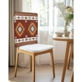 thumbnail image 2 of nqOlkjepod Southwest Chair Covers Set of 8, Decorative Chair Back Cover, Western Brown Beige Geometric Abstract Art Wooden Dining Room Chair Slipcovers Removable Chair Protectors Covers for Party, 2 of 7
