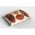 thumbnail image 2 of Ambesonne Tribal Pillow Sham, Indigenous Folk Graphic, 36" X 20", Multicolor, 2 of 2
