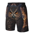 thumbnail image 4 of Pofeuu Classical Style Brown Owl Prin Men's Swim Trunks Quick Dry Bathing Suit Swimming Board Shorts Mesh Lining Beach Swimwear-3X-Large, 4 of 6